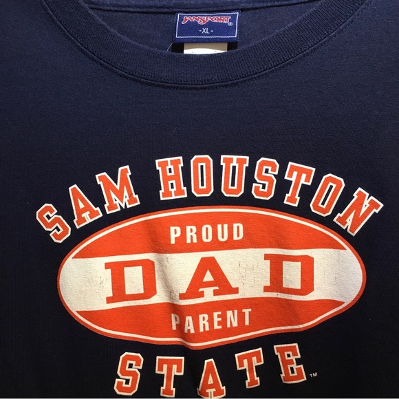 Sam Houston State University T-shirt DAD PROUD PARENT Men’s XL Extra Large Blue - Picture 5 of 5